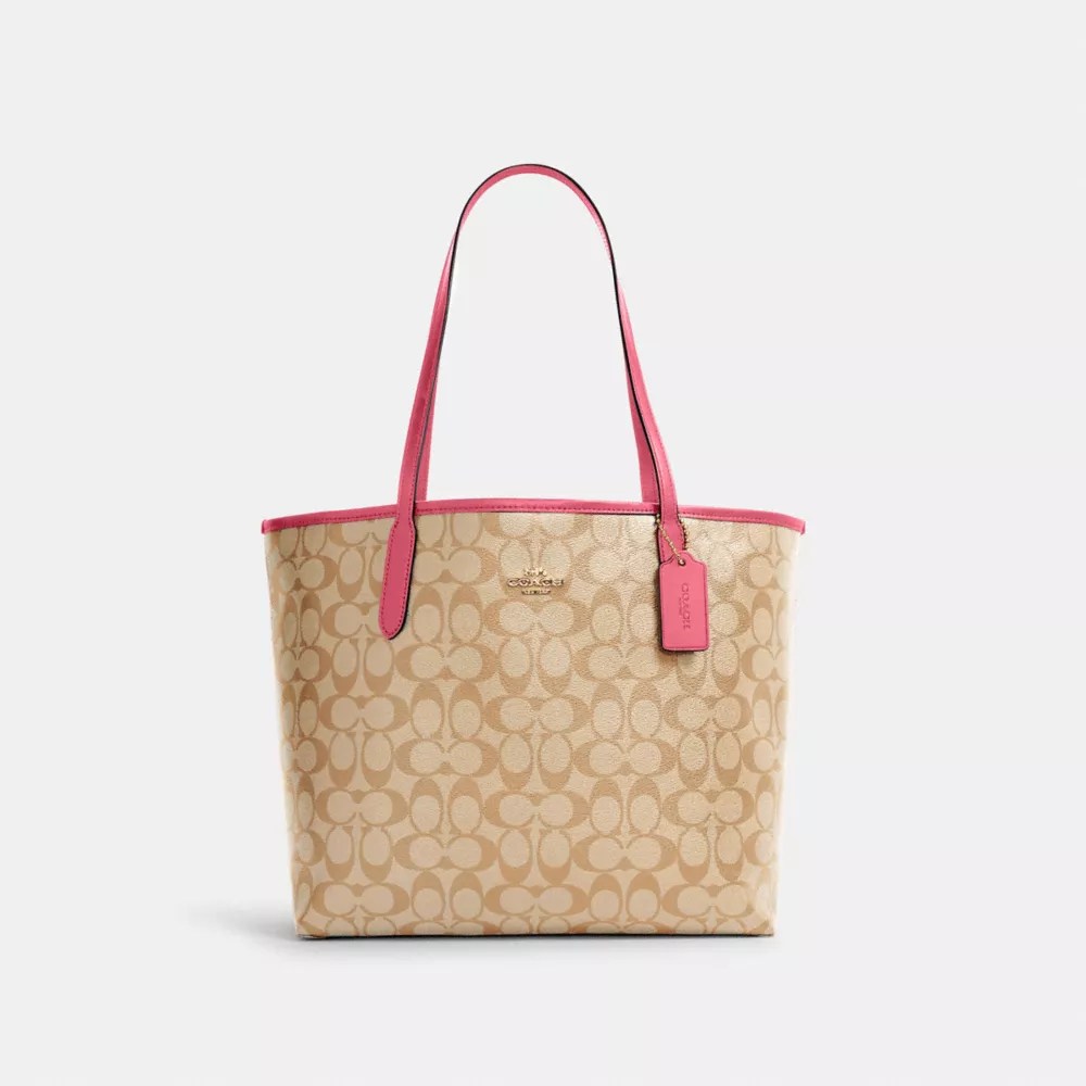 COACH OUTLET® City Tote In Signature Canvas