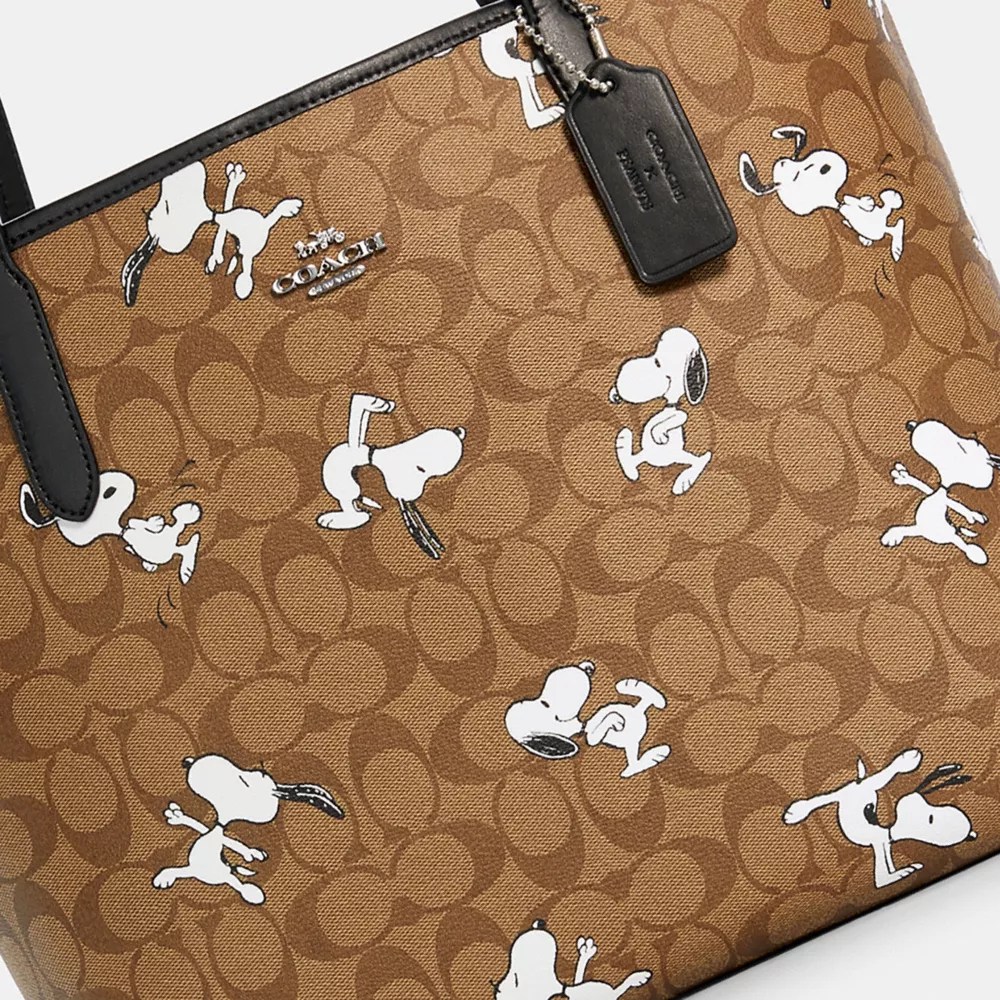 COACH® Outlet Coach X Peanuts City Tote In Signature Canvas With