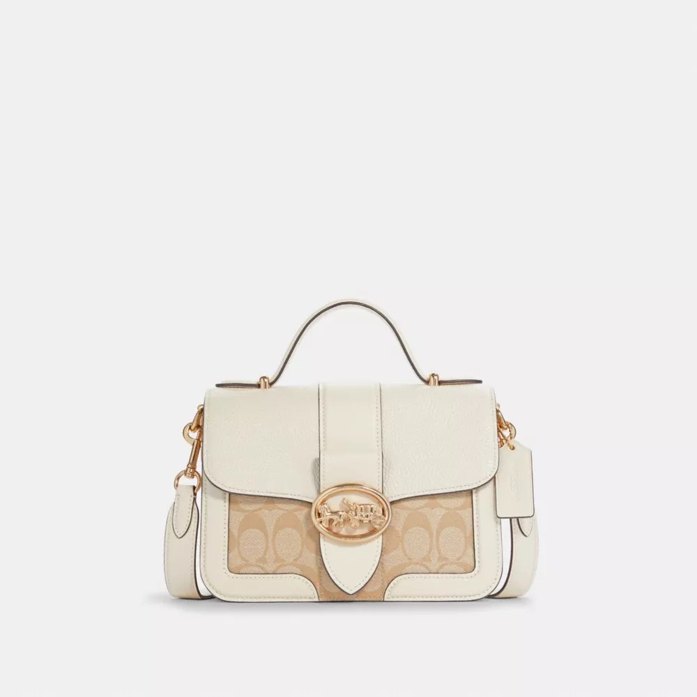 COACH® Small Top Handle In Signature Canvas