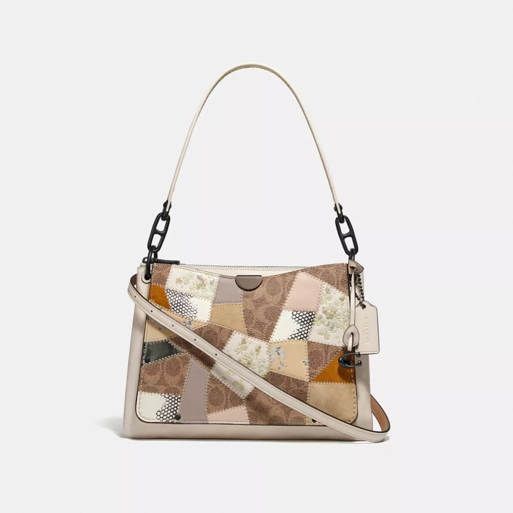 COACH® Outlet Dreamer Shoulder Bag In Signature Canvas Patchwork