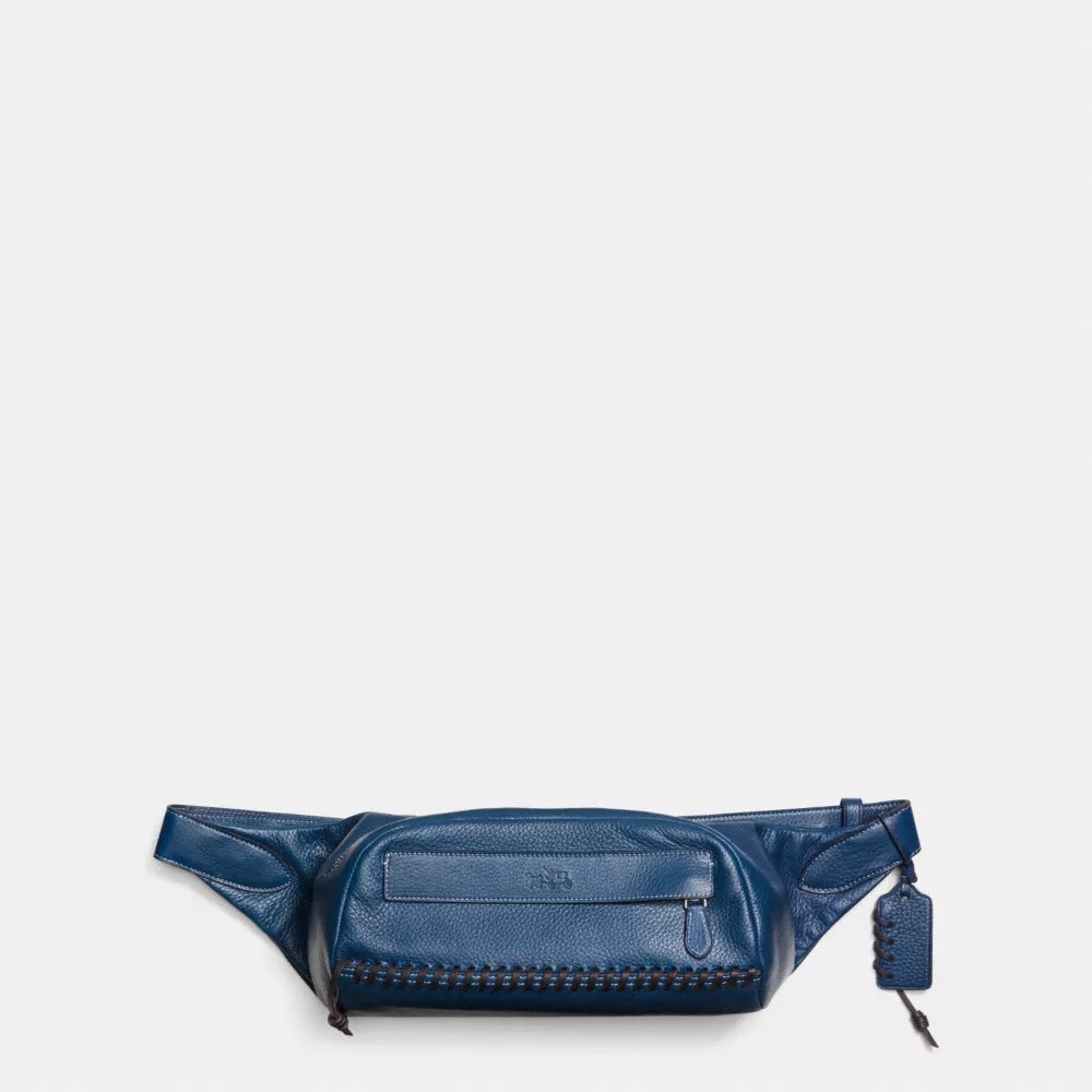 COACH® Rip And Repair Small Hip Bag In Pebble Leather
