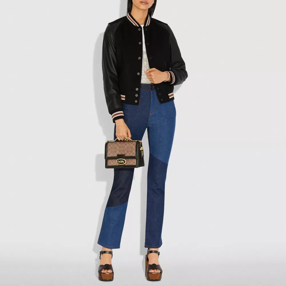 COACH® Riley Top Handle 22 In Signature Canvas