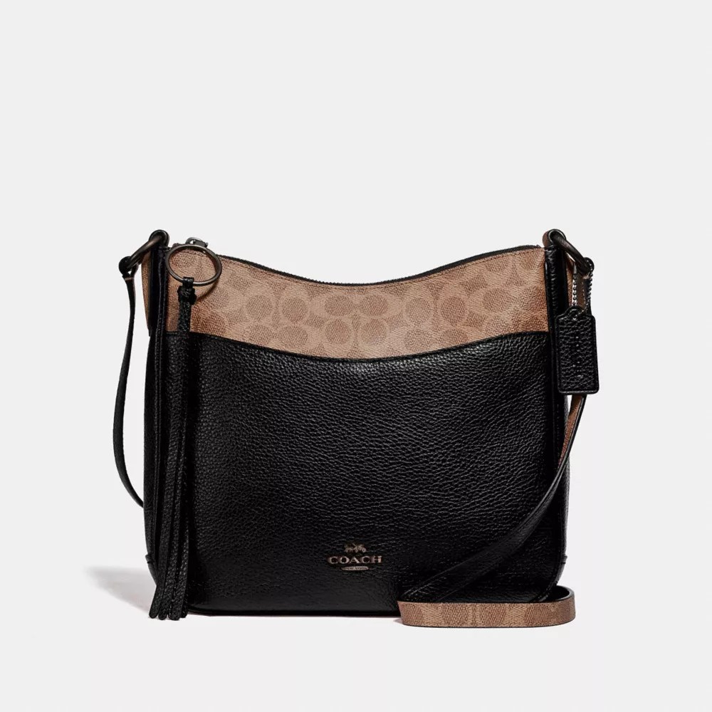 COACH® Chaise Crossbody With Signature Canvas Blocking