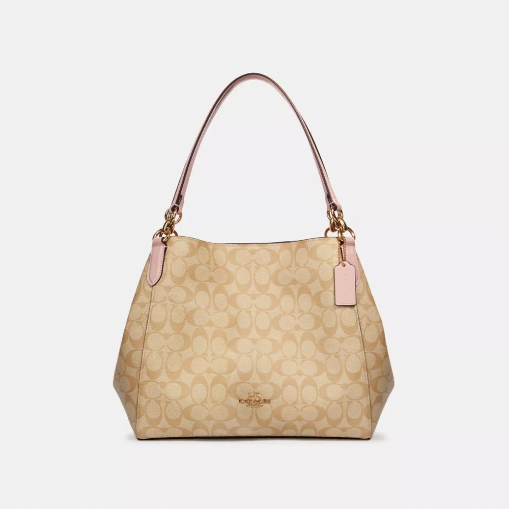 COACH® Outlet Hallie Shoulder Bag In Signature Canvas
