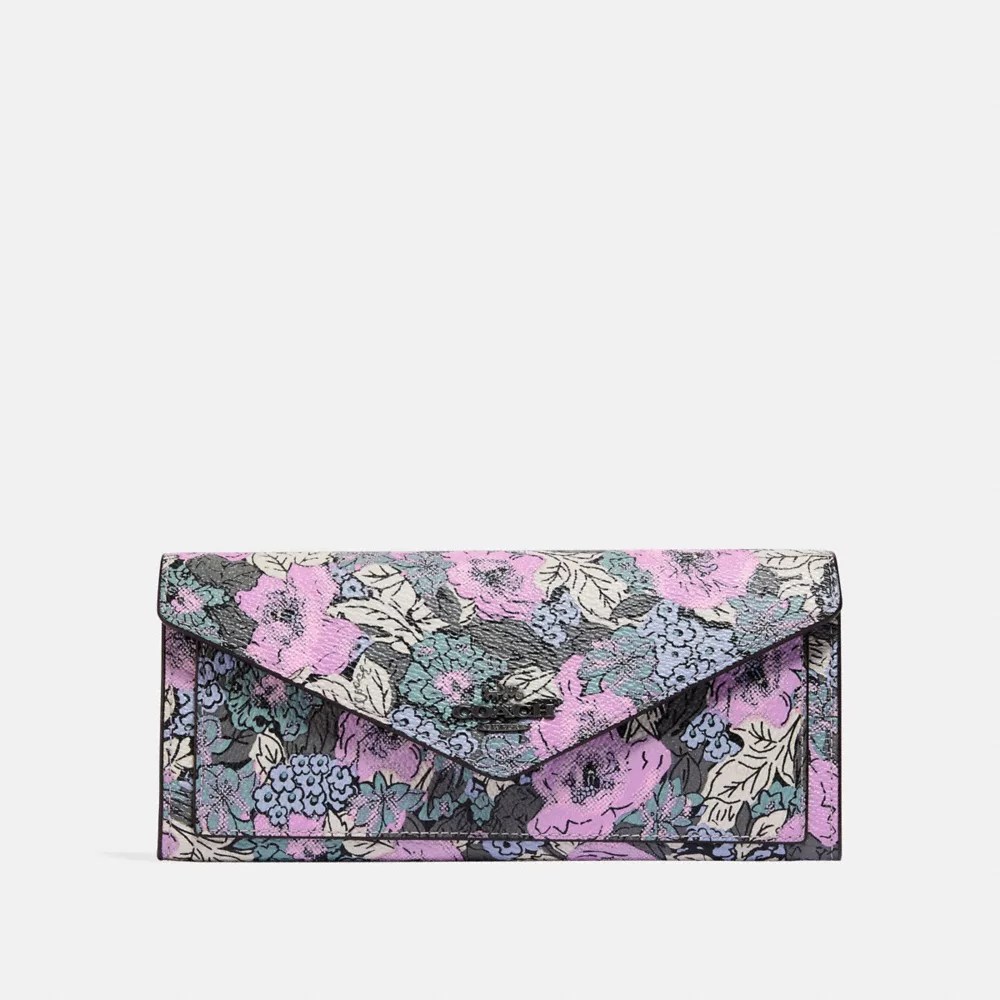 COACH® Soft Wallet With Heritage Floral Print