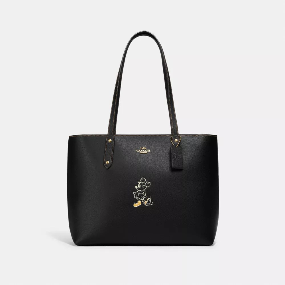 COACH® Disney X Coach Central Tote With Zip With Mickey Mouse Motif