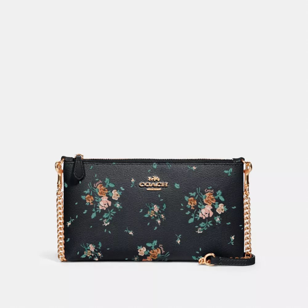 COACH® Outlet Zip Top Crossbody With Rose Bouquet Print