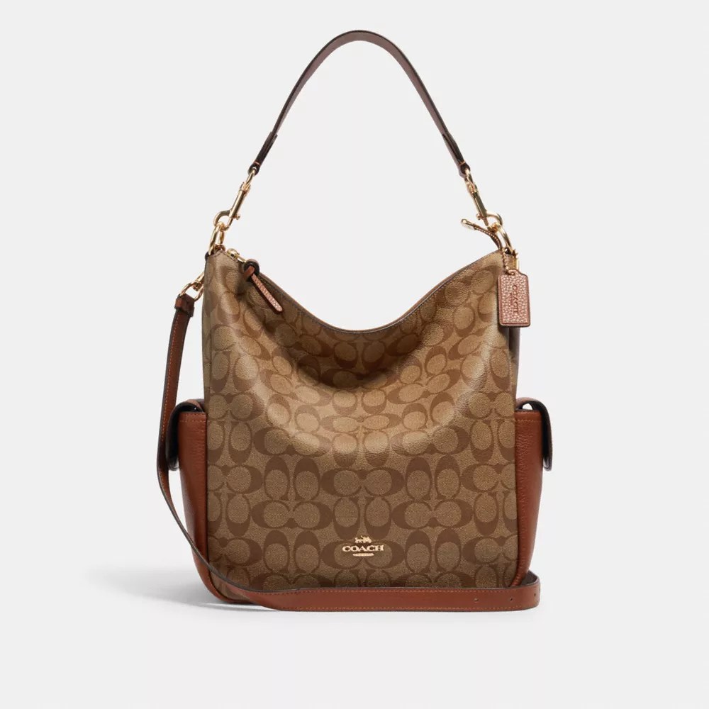 Coach Pennie Shoulder Bag In Signature Canvas In Multi ModeSens