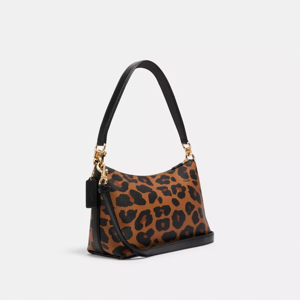 COACH® Outlet Lewis Shoulder Bag With Leopard Print