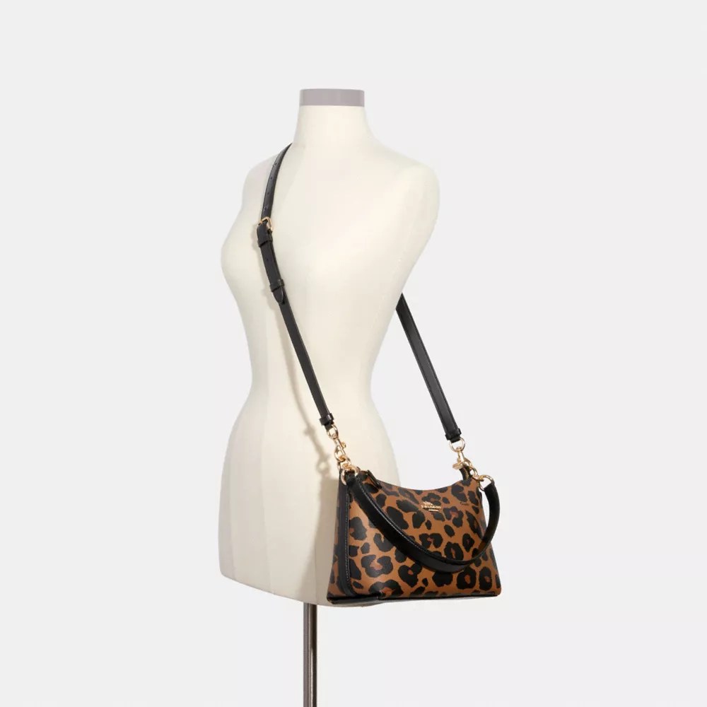 COACH® Outlet Lewis Shoulder Bag With Leopard Print