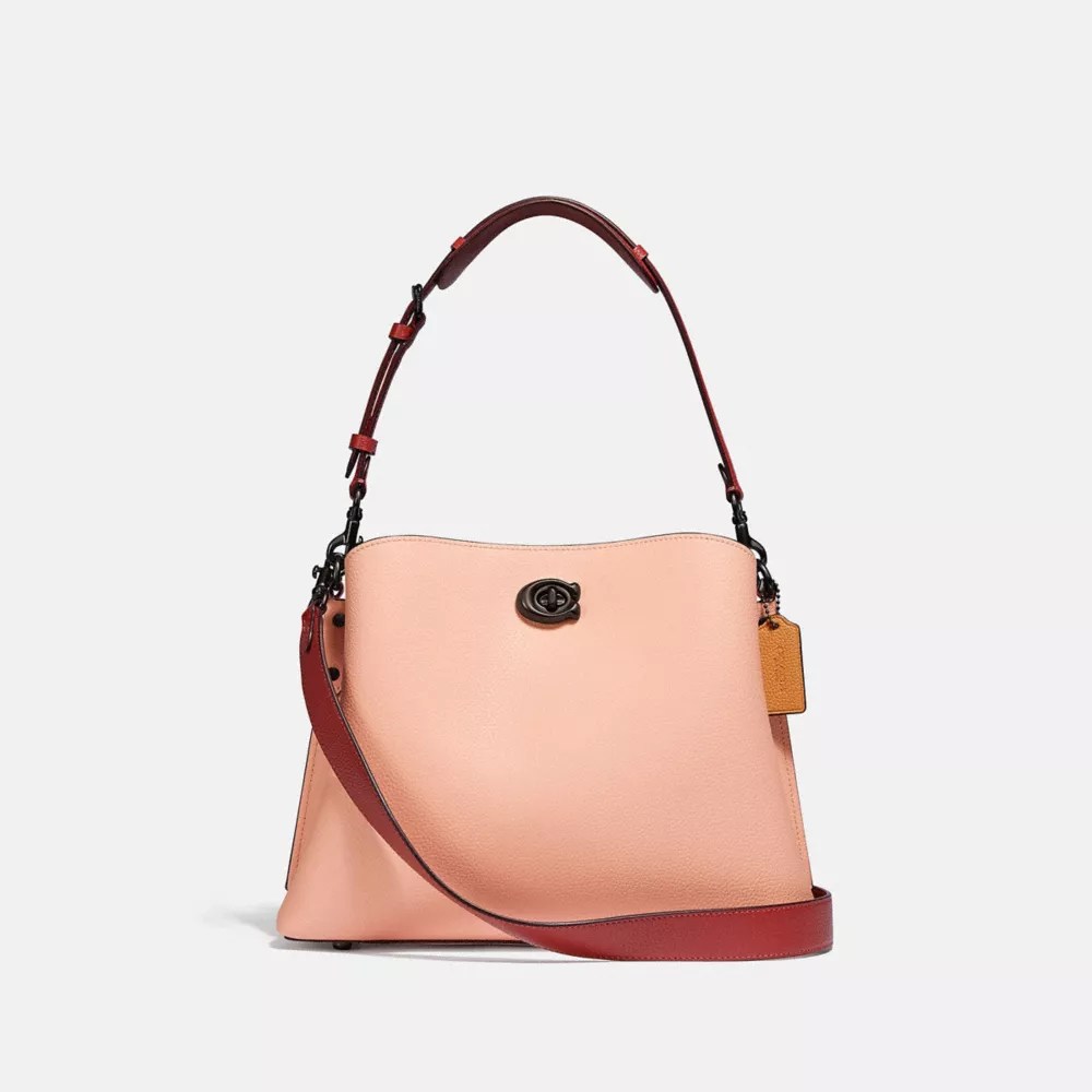 Willow Shoulder Bag In Colorblock With Signature Canvas Interior COACH®