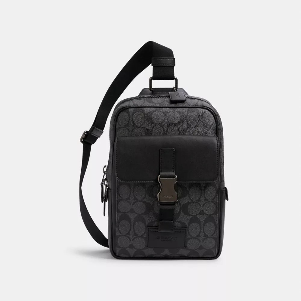 COACH® Outlet Track Pack In Signature Canvas