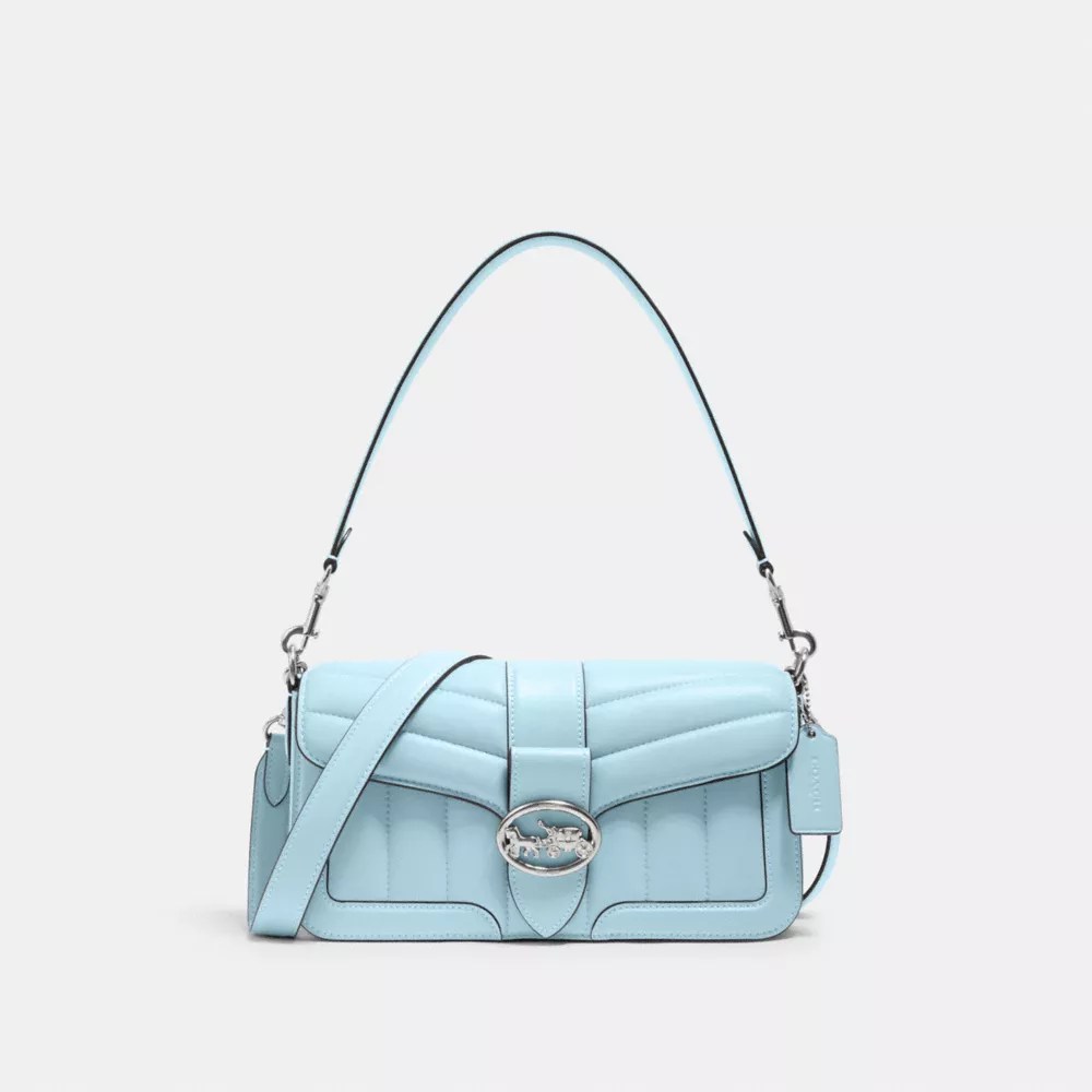 Coach Women's Shoulder Bag With Puffy Quilting In Silver