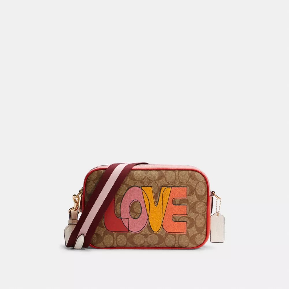 COACH® Outlet Jes Crossbody In Signature Canvas With Love Print