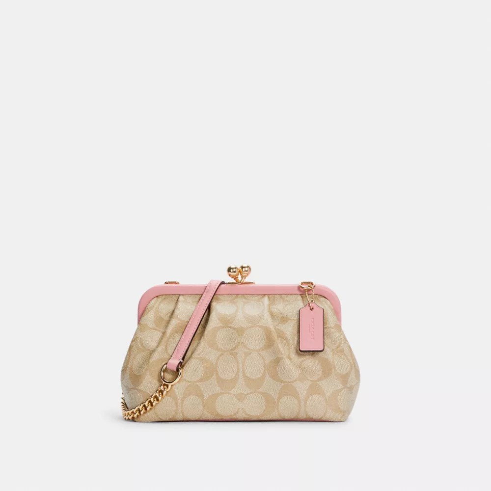COACH® Outlet Nora Kisslock Crossbody In Signature Canvas