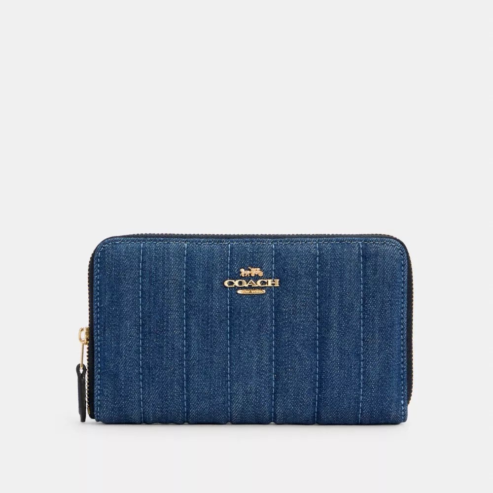 COACH® Outlet Medium Zip Around Wallet With Quilting