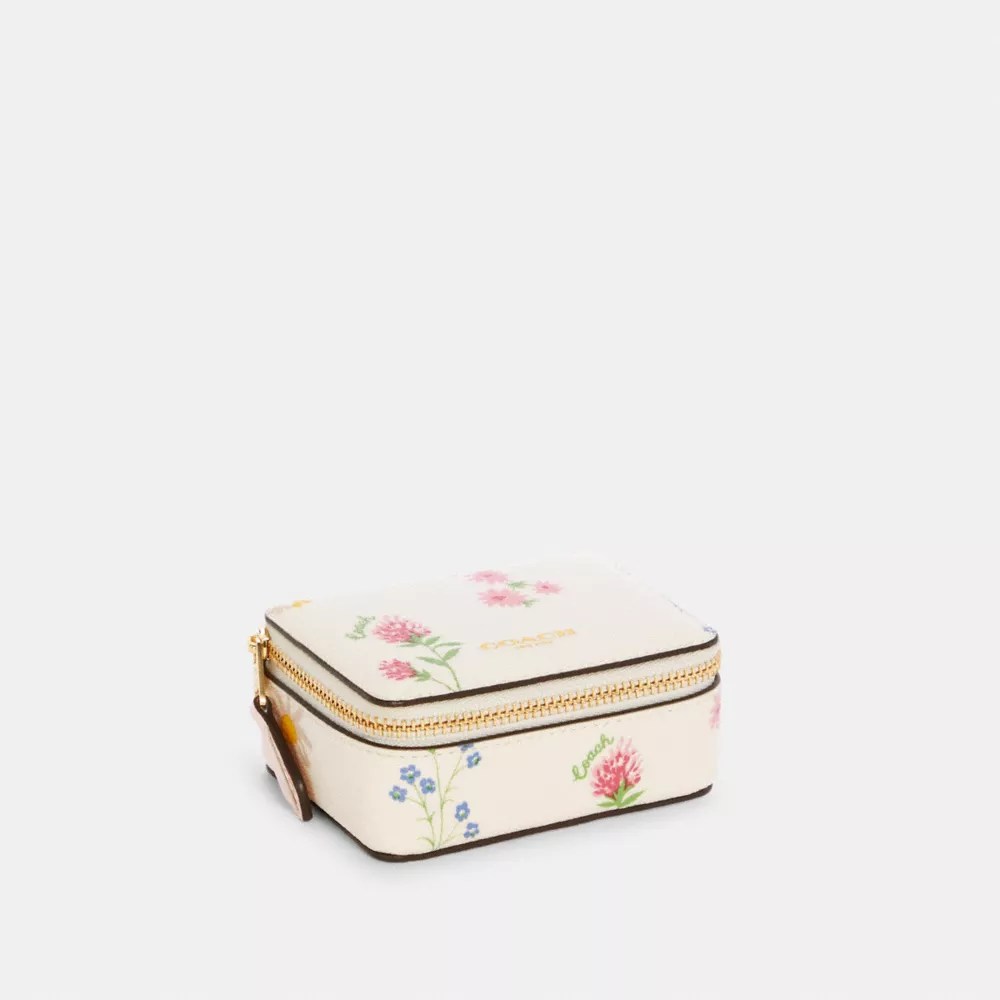 COACH® Outlet Triple Pill Box With Spaced Wildflower Print