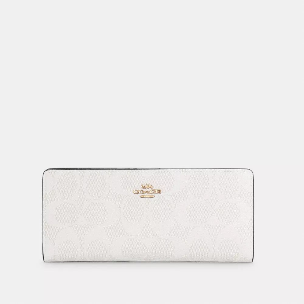 COACH® Outlet Slim Wallet In Signature Canvas