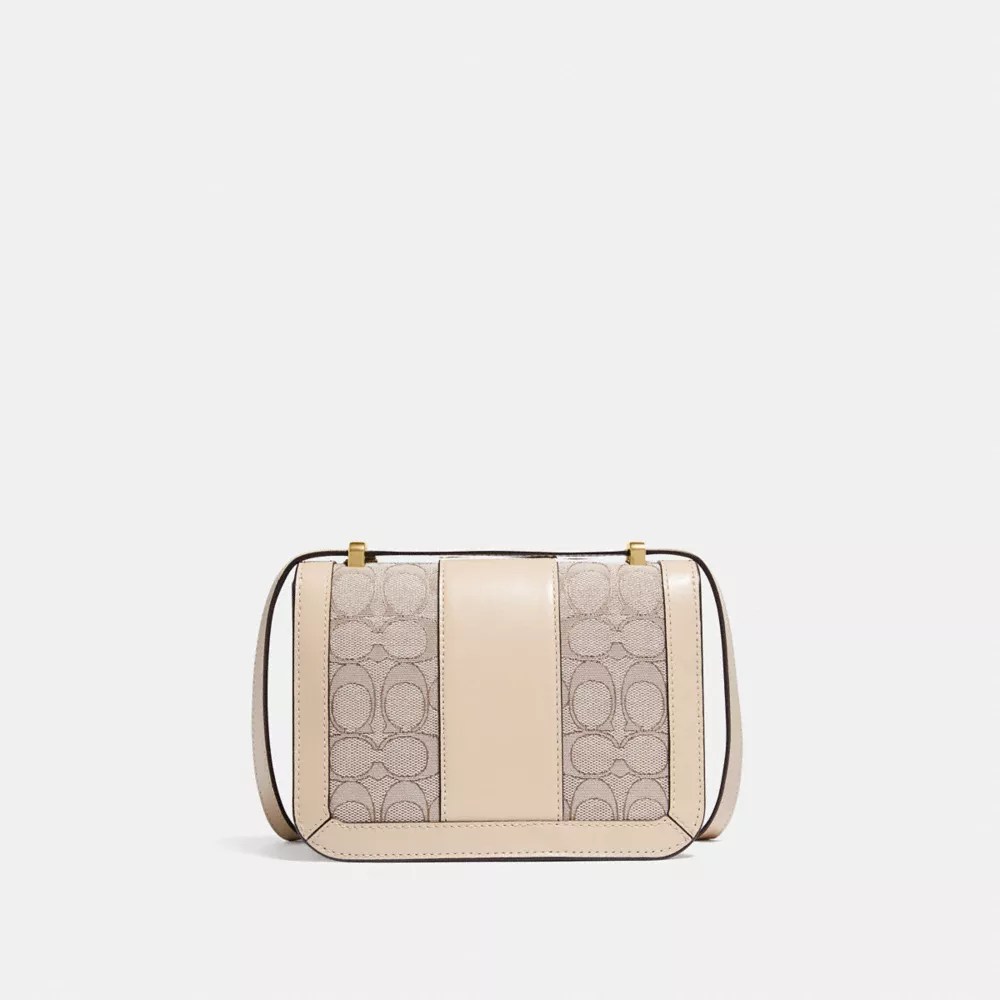 COACH® Alie Shoulder Bag 18 In Signature Jacquard With Snakeskin Detail