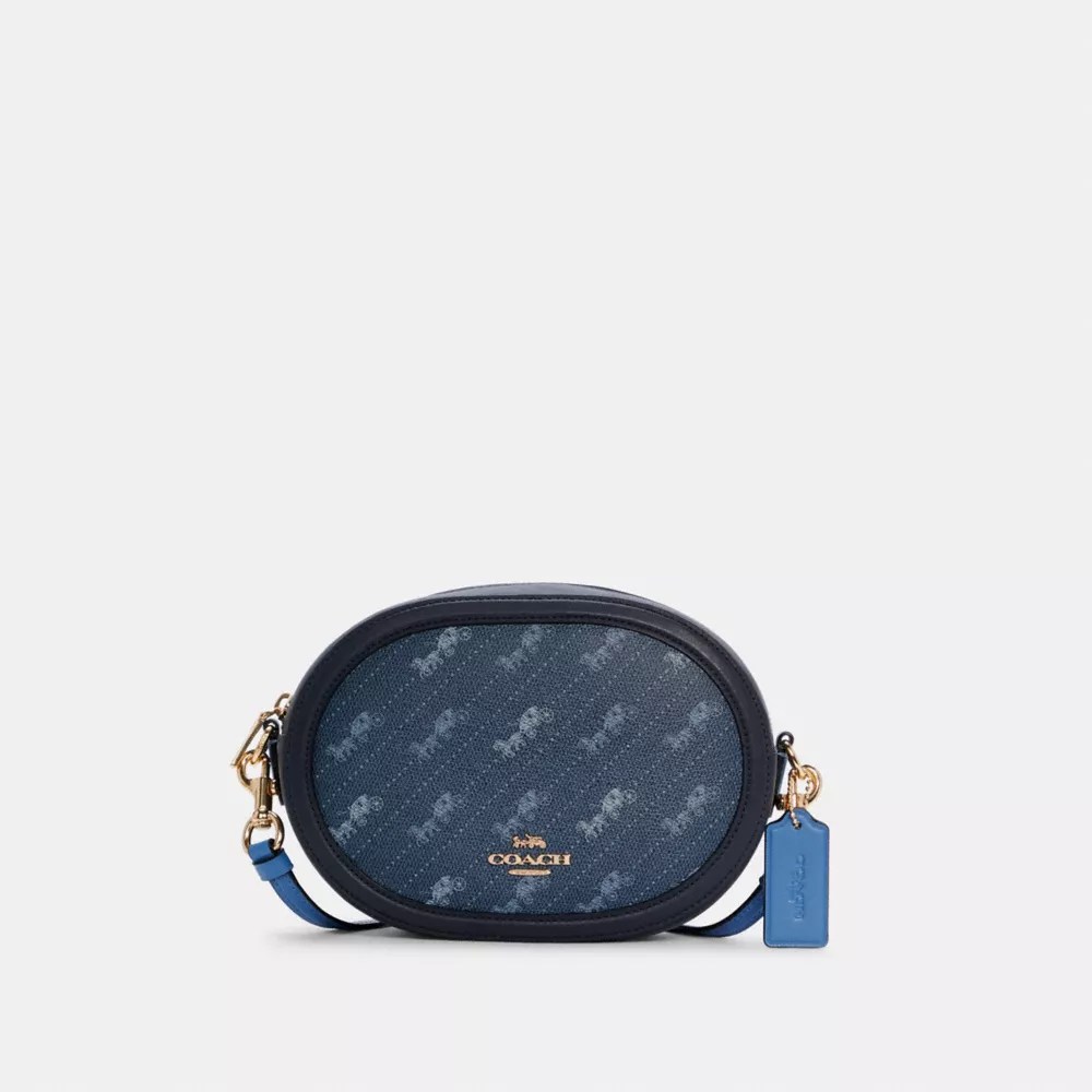COACH® Outlet Camera Bag With Horse And Carriage Dot Print