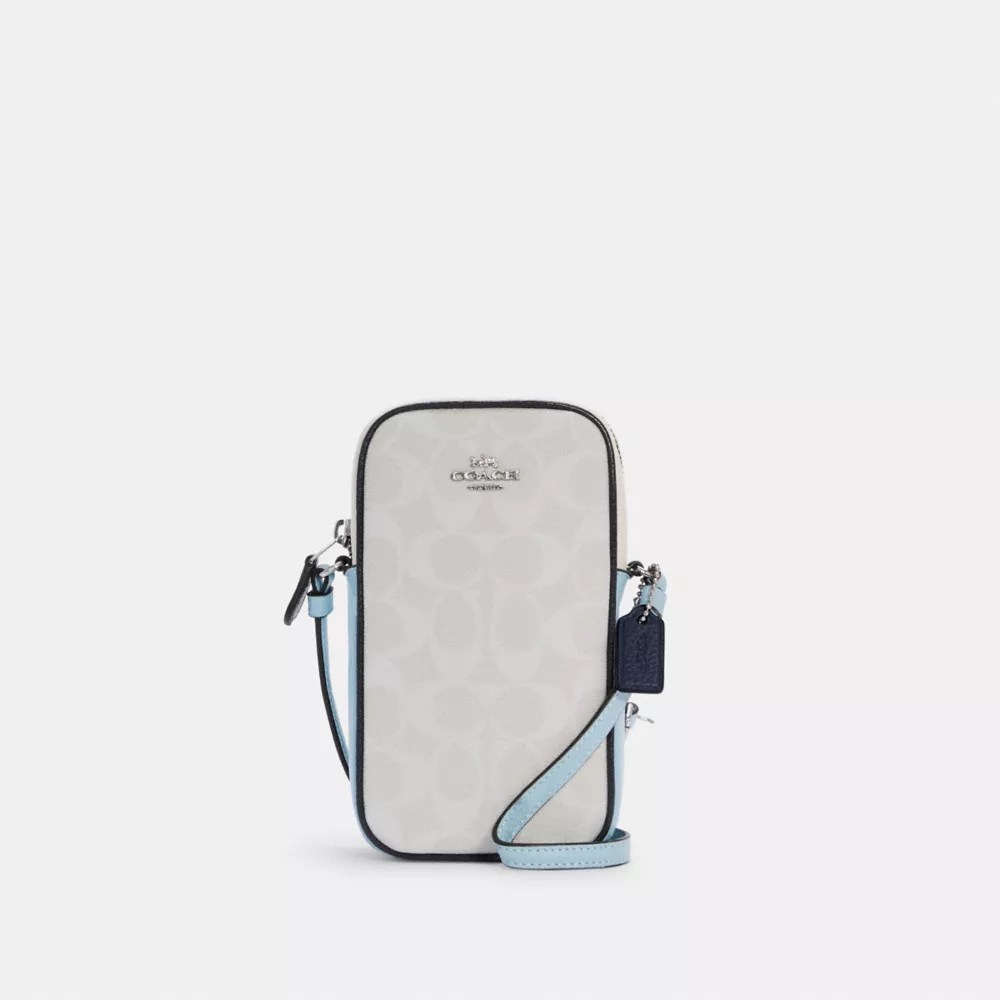 COACH® Outlet North/South Zip Crossbody In Colorblock Signature Canvas