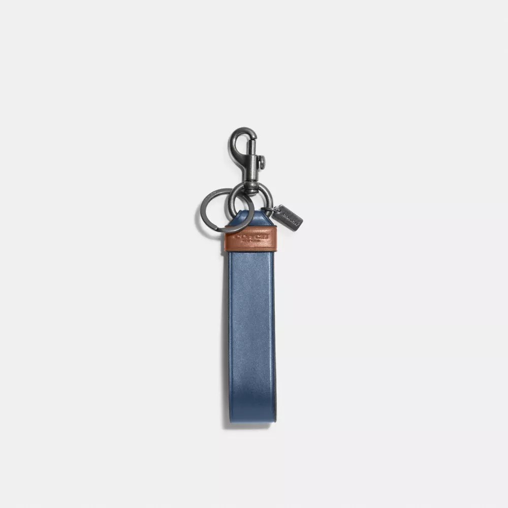 COACH® Outlet Large Loop Key Fob In Colorblock