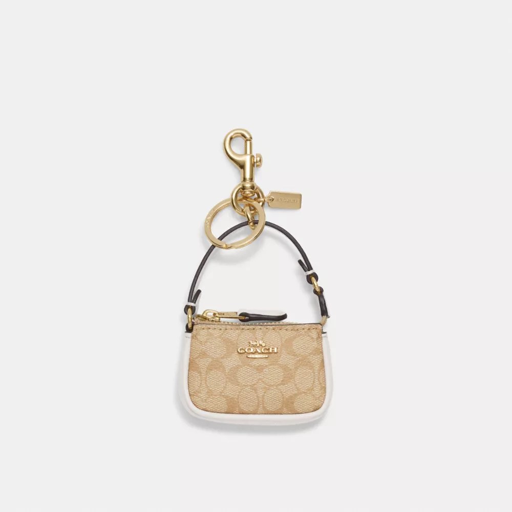 COACH® Outlet Mini Nolita Bag Charm In Signature Canvas
