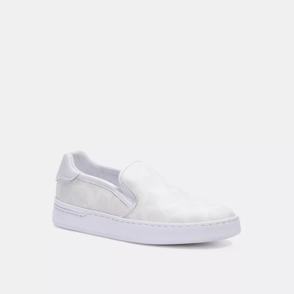 Coach Women's Wells Slip On Sneaker In Optic White ModeSens