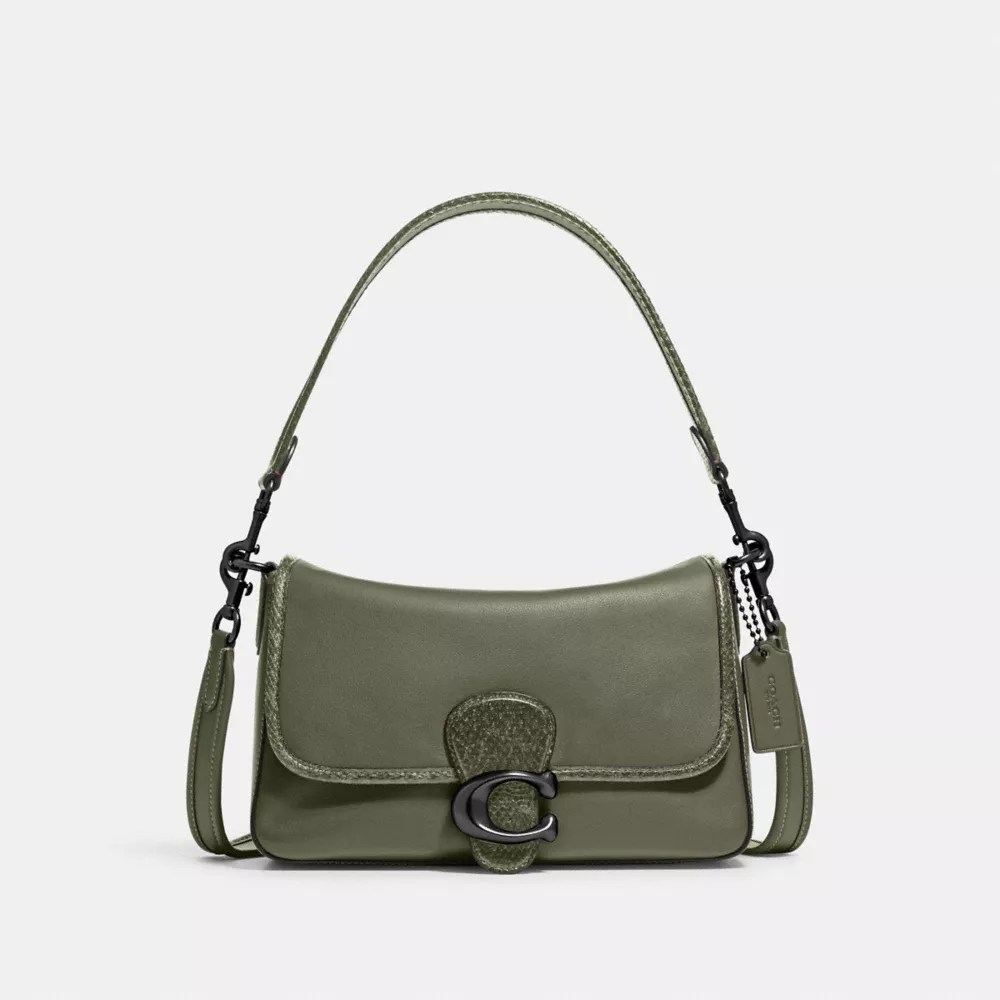 COACH® Soft Tabby Shoulder Bag With Snakeskin Detail