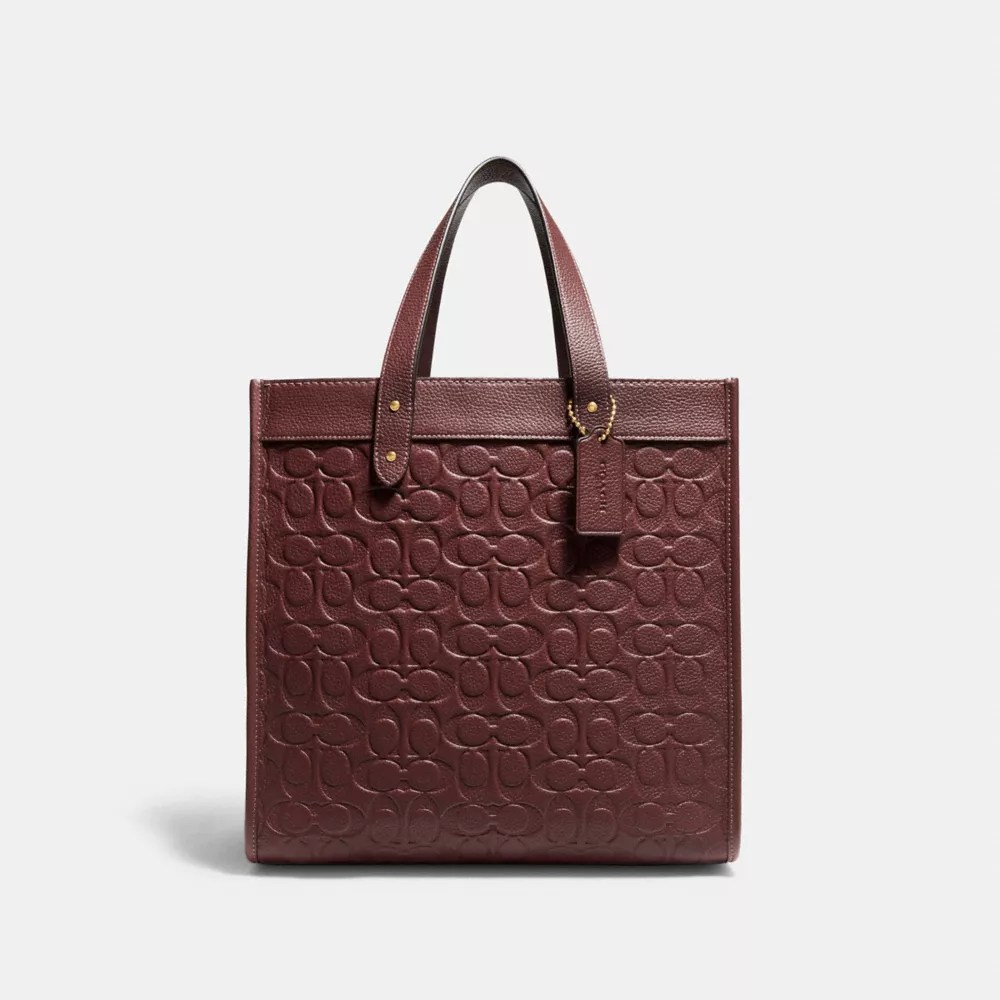 COACH® Field Tote In Signature Leather