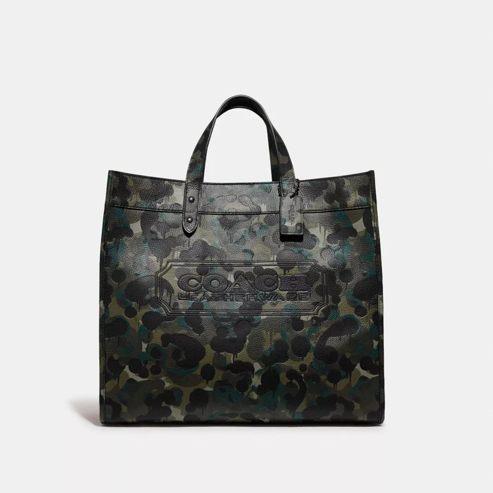COACH® Field Tote 40 With Camo Print