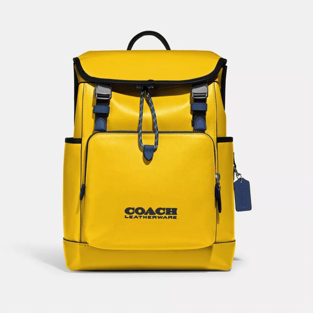 COACH® League Flap Backpack In Colorblock