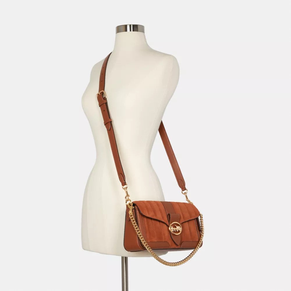 COACH® Shoulder Bag With Linear Quiltiing