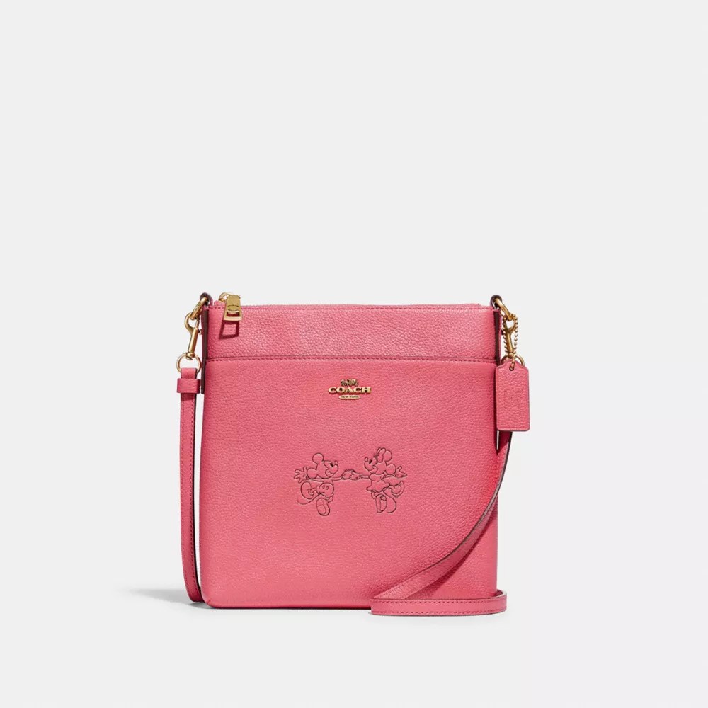 Disney X Coach Kitt Messenger Crossbody With Mickey Mouse And Minnie Mouse COACH®