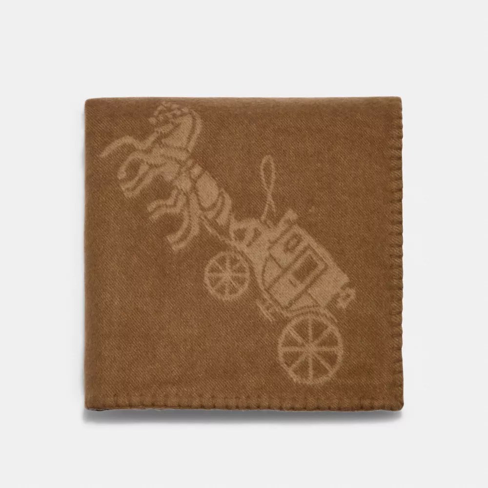 COACH® Horse And Carriage Print Blanket
