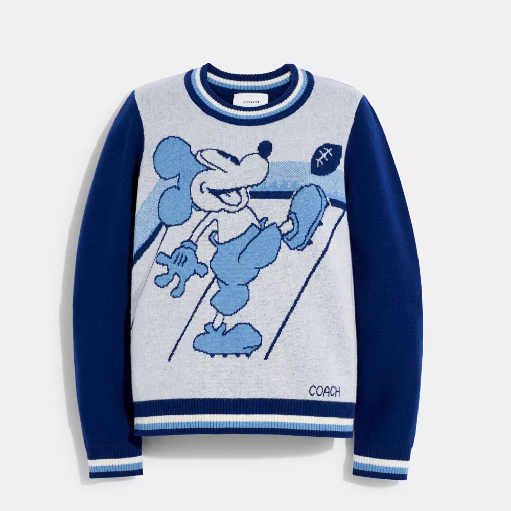 Disney X Coach Mickey Mouse Jacquard Sweater COACH®