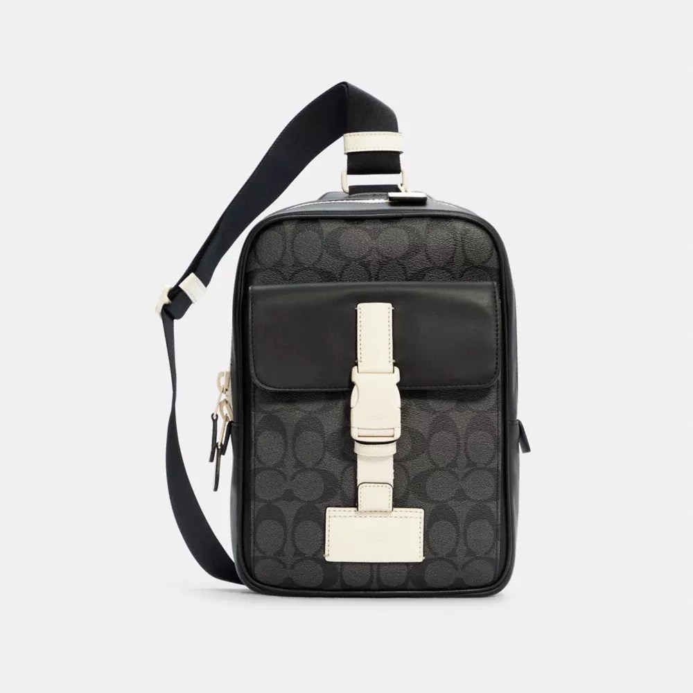 COACH® Track Pack In Signature Canvas