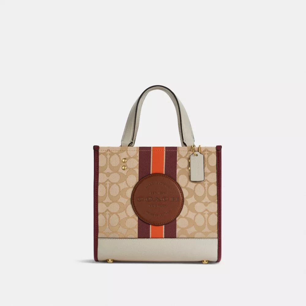 Customer Favorite COACH Women's Dempsey Tote 22 In Signature Jacquard