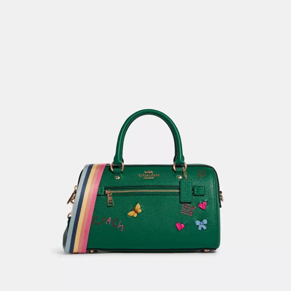 COACH® Rowan Satchel With Diary Embroidery