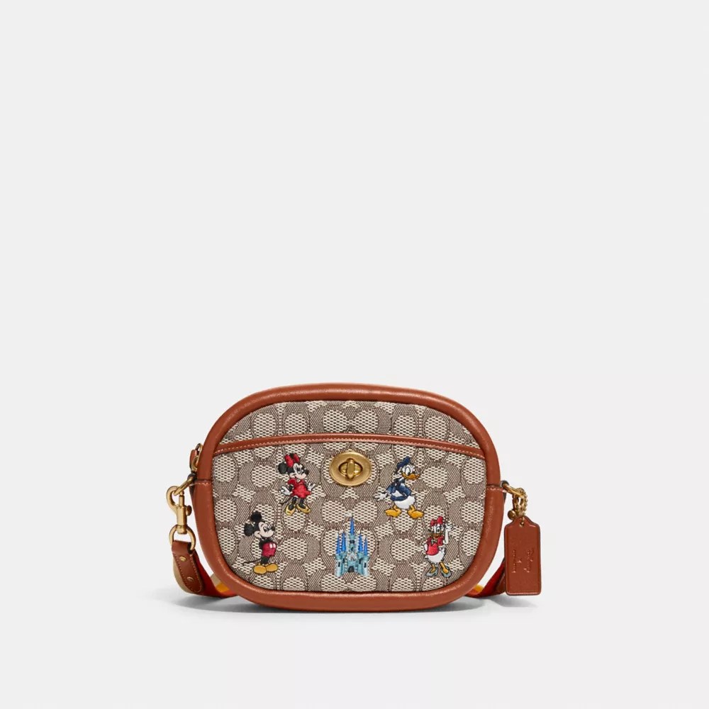 COACH® Disney X Coach Camera Bag In Signature Textile Jacquard With