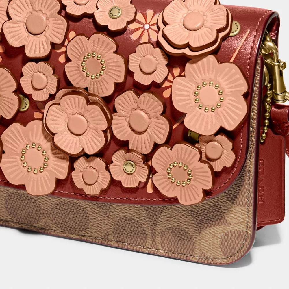 NWT Coach Hayden Crossbody In Signature Canvas With Tea Rose