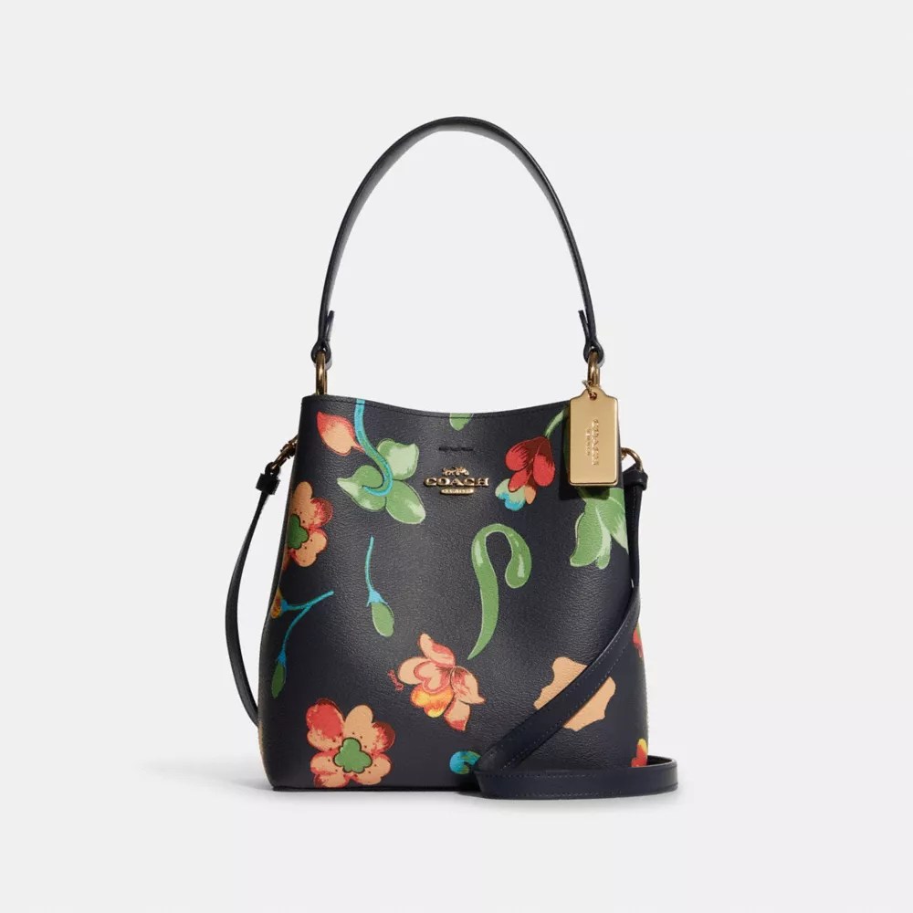 COACH® Small Town Bucket Bag With Dreamy Land Floral Print