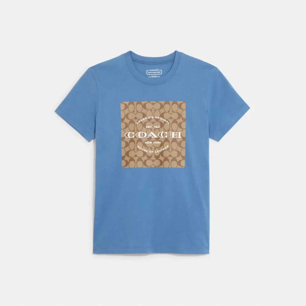 COACH OUTLET® Signature T Shirt In Organic Cotton