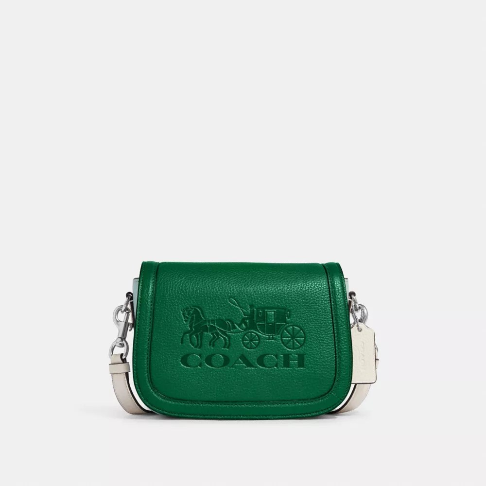 COACH® Saddle Bag In Colorblock With Horse And Carriage