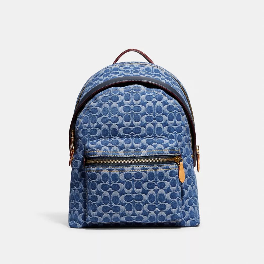 COACH® Charter Backpack In Signature Denim