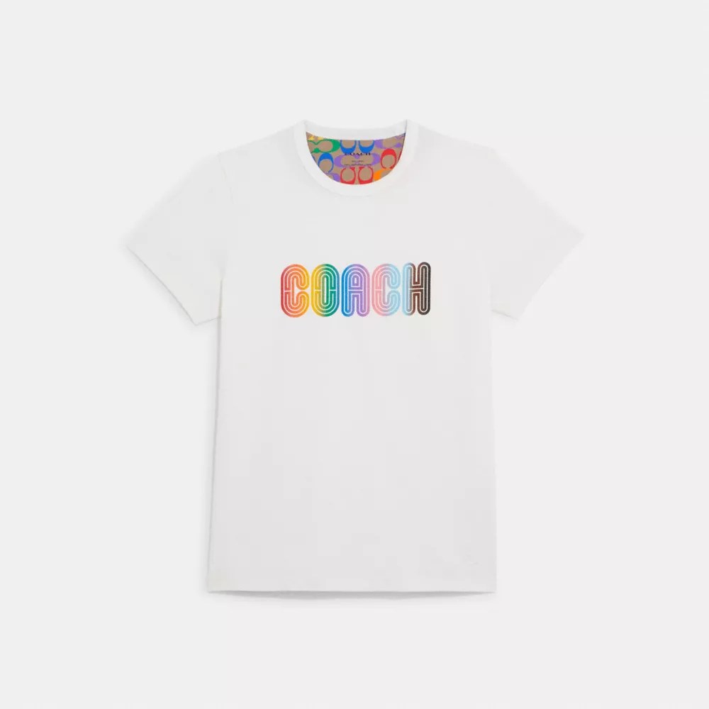 COACH OUTLET® Rainbow Signature T Shirt