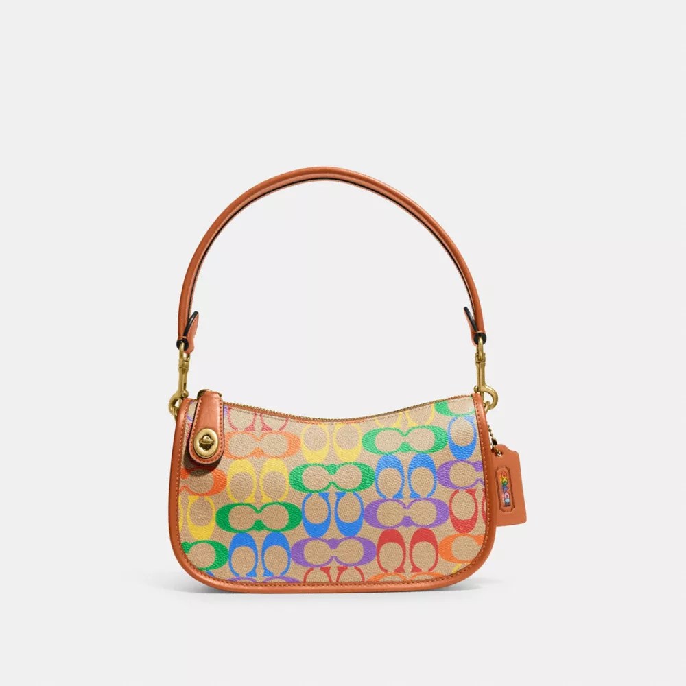 Coach crossbody rainbow