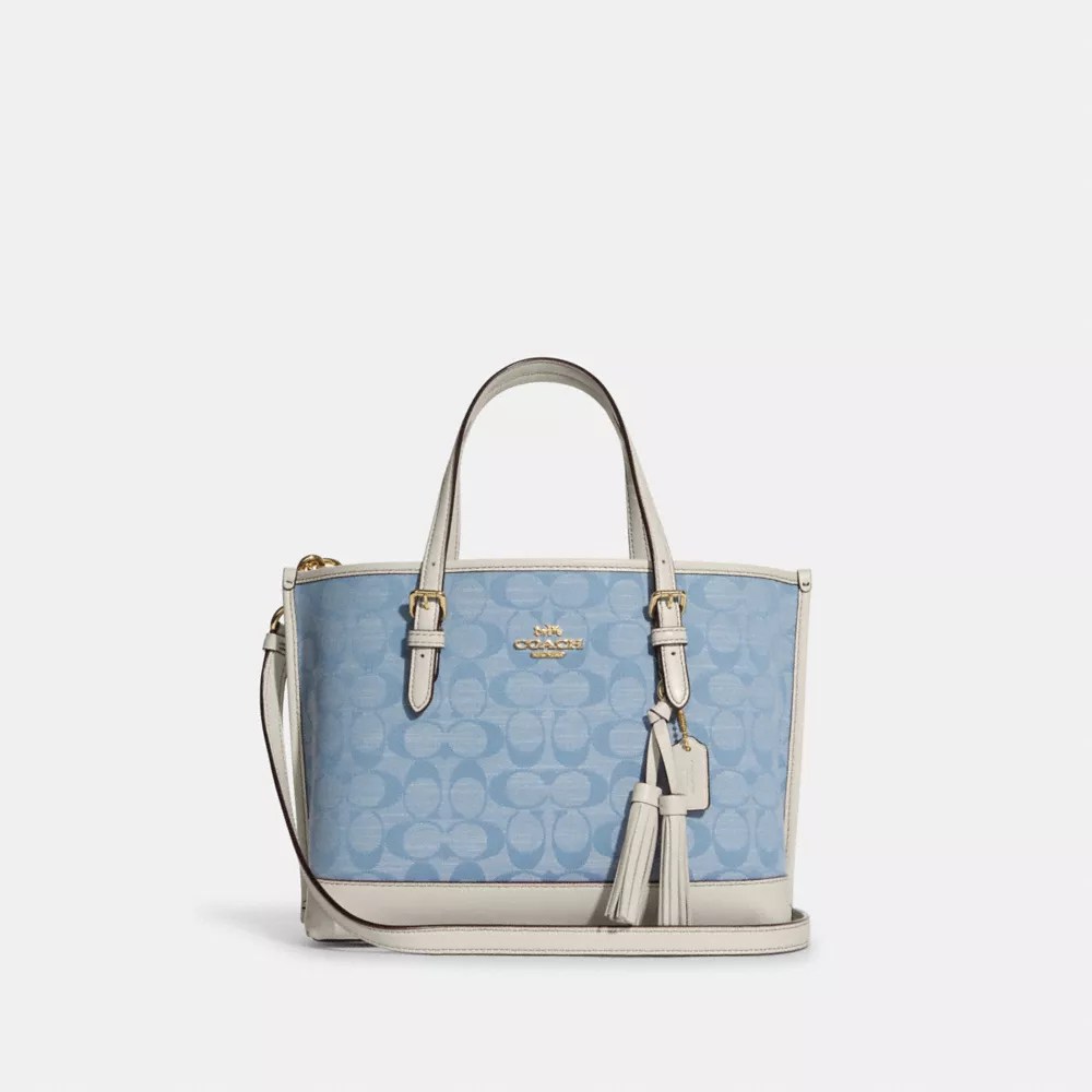COACH® Mollie Tote 25 In Signature Chambray