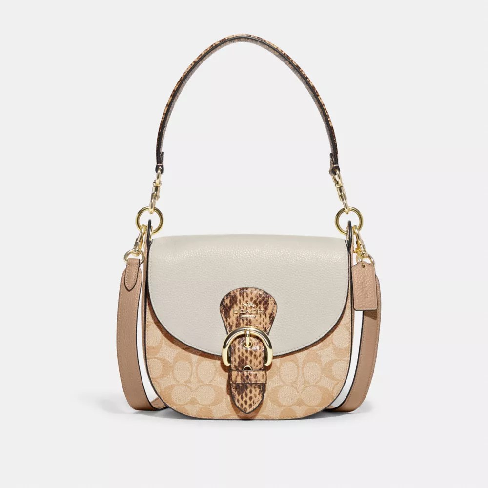 COACH OUTLET® Kleo Shoulder Bag 23 In Blocked Signature Canvas