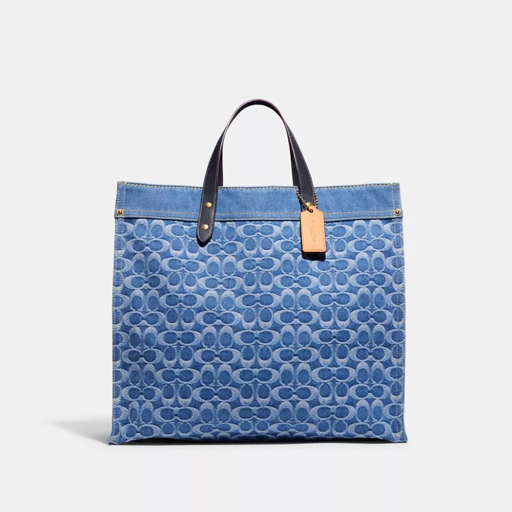 COACH® Field Tote 40 In Signature Denim